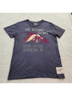 Riff Stars the Rolling Stones Tour of the Americas '75 graphic t-shirt Sz Medium